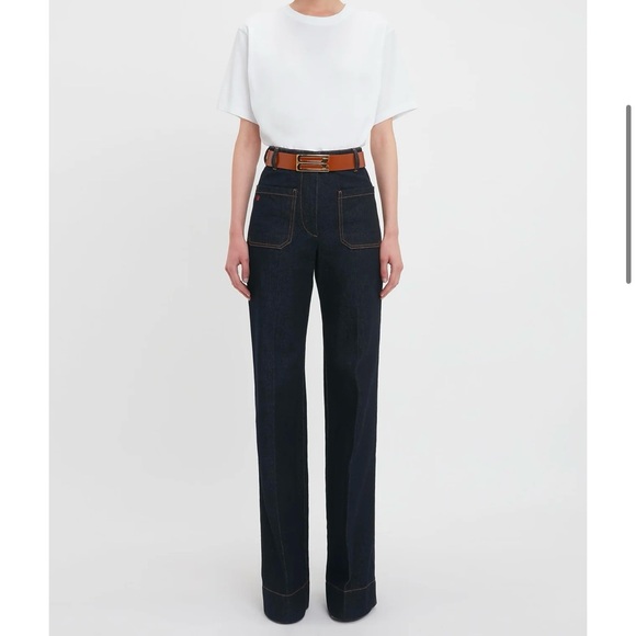 Victoria Beckham Dark Blue Jeans - Picture 1 of 8